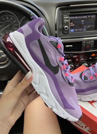 Женские кроссовки Nike Air Max 270 React Violet, женские кросс...