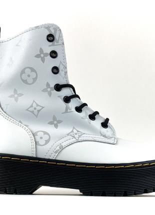Женские ботинки Dr. Martens Jadon X LV White кожаные ботинки д...