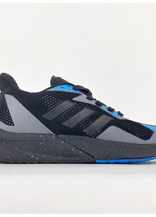 Мужские кроссовки Adidas X9000L4 Black Blue Grey, кроссовки ад...