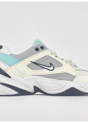 Женские кроссовки Nike M2K Tekno Cream Grey, кожаные кроссовки...