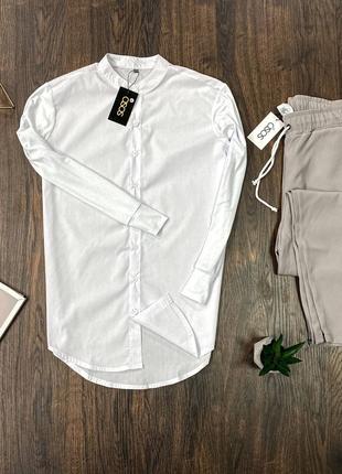 Мужской комплект Asos белая рубашка + брюки