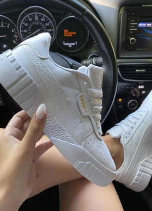 Женские кроссовки Puma Cali Triple White, женские кроссовки пу...