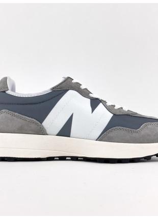 Мужские / женские кроссовки New Balance 327 Grey White, серые ...