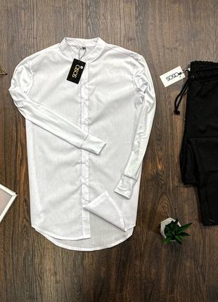 Мужской комплект Asos белая рубашка + черные брюки