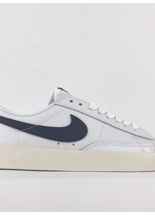 Женские кроссовки Nike Blazer Mid '77 Low White Black, белые к...