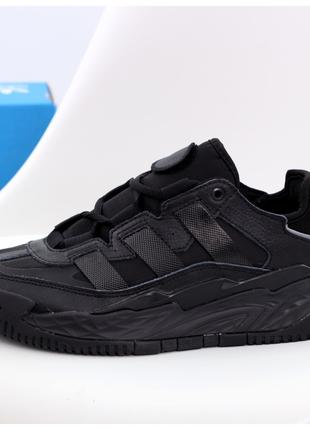 Мужские кроссовки Adidas Niteball Black, черные кроссовки адид...