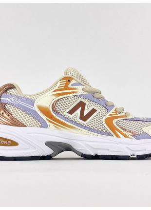 Женские кроссовки New Balance 530 Light Rose Gold, кожаные кро...