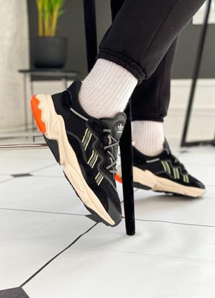 Кроссовки Adidas Ozweego "Black/Orange"