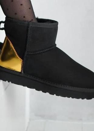 UGG Classic Mini Black Gold