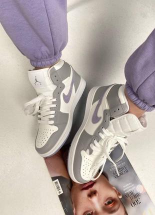 Nike Air Jordan 1 Retro Mid Grey Violet