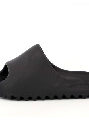Мужские / женские шлепанцы Adidas Yeezy Slides Black, черные ш...