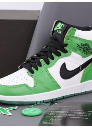 Мужские / женские кроссовки Nike Air Jordan 1 Retro High Green...