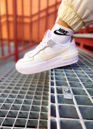 Nike AF1 Shadow "WHITE/SAIL-STONE-ATOMIC PINK"