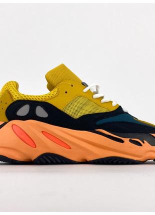 Мужские кроссовки Adidas Yeezy Boost 700 Sun, желтые замшевые ...