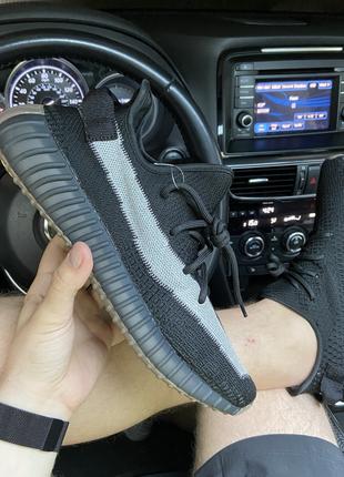 Кроссовки Adidas Yeezy Boost 350 V2 Black White Line, кроссовк...