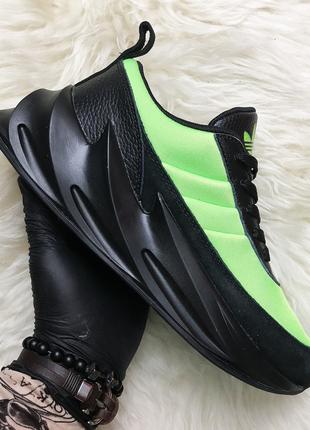 Мужские кроссовки Adidas Sharks Green Black, мужские кроссовки...
