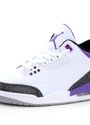 Мужские / женские кроссовки Nike Air Jordan 3 Retro, белые кож...