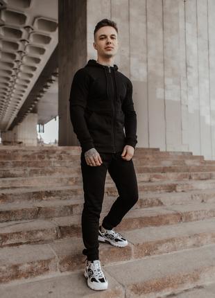 Костюм мужской спортивный Cosmo черный Кофта толстовка + штаны