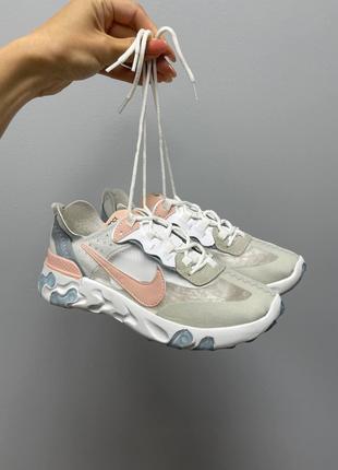 Nike React Element Grey Pink
