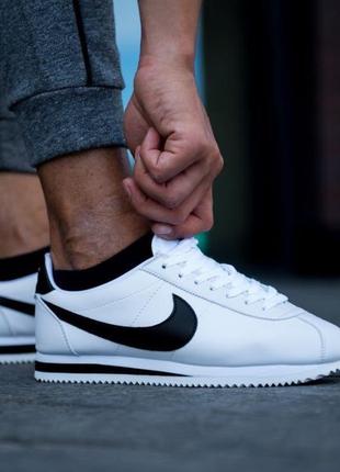 Nike Cortez White Black 2