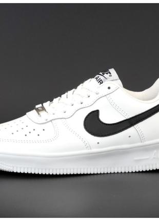 Мужские / женские кроссовки Nike Air Force 1 '07, белые кожаны...