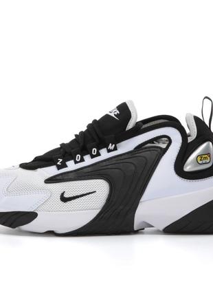 Кросівки Nike Zoom 2k Black/White, чорно-білі кросівки найк зу...