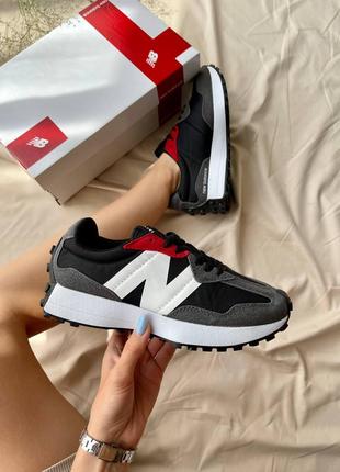 New Balance 327 Grey Red