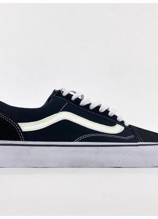 Мужские / женские кеды Vans Old Skool Black Glow In Dark, черн...