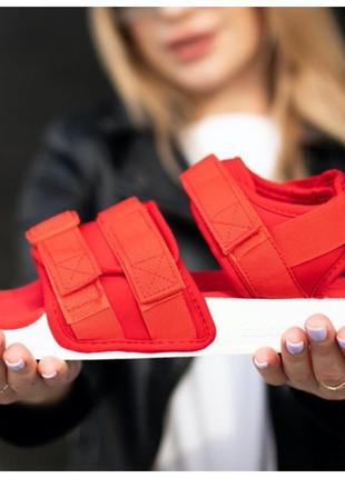 Жіночі / чоловічі Adidas Adilette Sandals, червоні сандалі аді...
