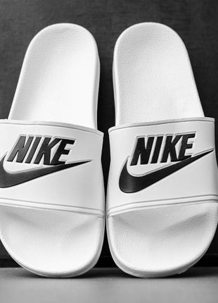 Nike Benassi White «Black Logo» 1