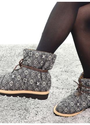 Женские зимние ботинки Louis Vuitton LV Pillow Boots, дутики с...