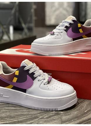 Женские кроссовки Nike Air Force 1 Low White Violet, женские к...