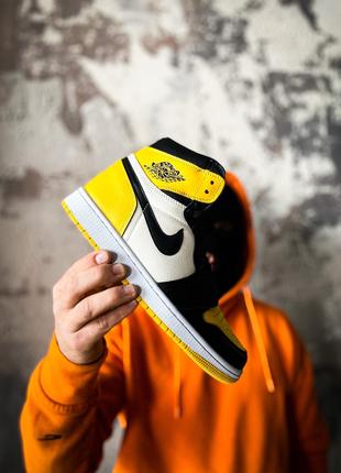 Yellow best sale black jordan