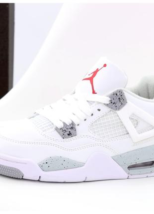 Мужские / женские кроссовки Nike Air Jordan 4 Retro White Oreo...
