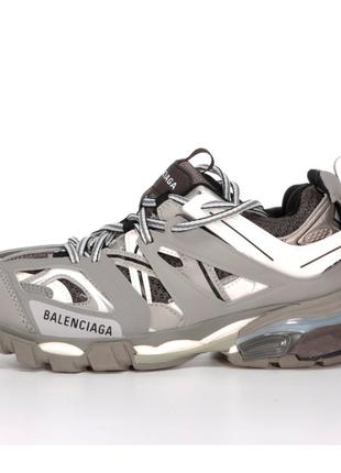 Женские кроссовки Balenciaga Track 3.0 Gray Premium Grey, серы...