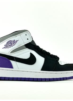 Женские кроссовки Nike Air Jordan Retro 1 Mid "Varsity Purple"...