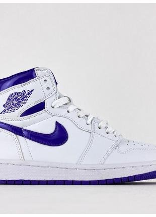 Женские кроссовки Nike Air Jordan 1 Retro High Court Purple, б...