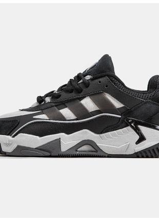 Мужские кроссовки Adidas Niteball 2.0 Black White, черно-белые...