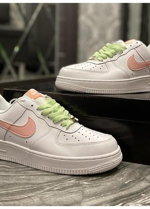 Женские кроссовки Nike Air Force 1 Low White Pink, женские кро...