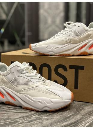 Женские кроссовки Adidas Yeezy Boost 700 White Red, кроссовки ...