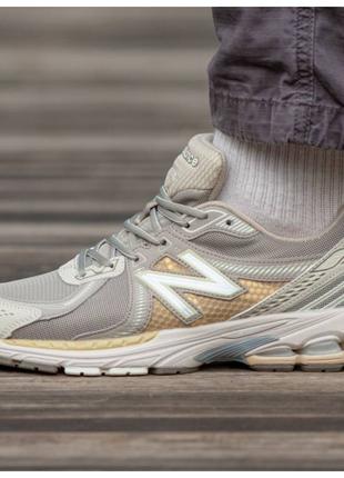 Мужские / женские кроссовки New Balance 860 v2 Beige, бежевые ...