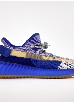 Мужские кроссовки Adidas Yeezy Boost 350 V2 Blue, синие кроссо...
