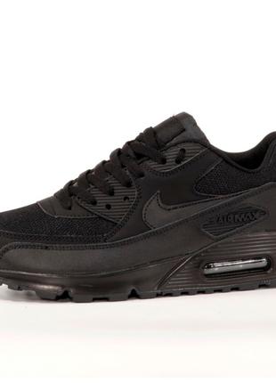 Чоловічі / жіночі кросівки Nike Air Max 90 Black, чорні кросів...
