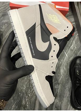 Мужские кроссовки Nike Air Jordan 1 SP 19 Grey Black найк аир ...