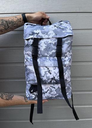 Рюкзак Camping пиксель светло- серый