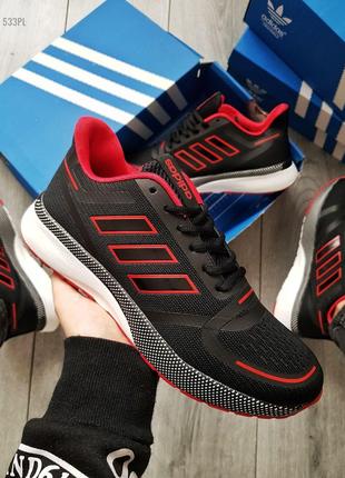 Мужские кроссовки Adidas Black/Red