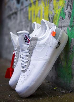Мужские кроссовки Nike Air Force Х Оff-Whіte White