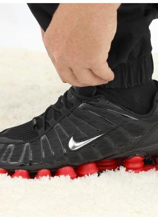 Чоловічі кросівки Nike Shox TL Black Red, чорні кросівки найк ...