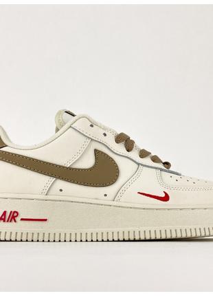 Мужские / женские кроссовки Nike Air Force 1 Low Beige Brown, ...