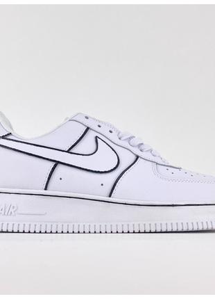 Мужские / женские кроссовки Nike Air Force 1 Low White Black, ...